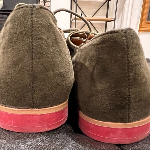 Women’s American Rag Olive Green Suede Oxford Size 8 1/2 - Picture 6 of 9